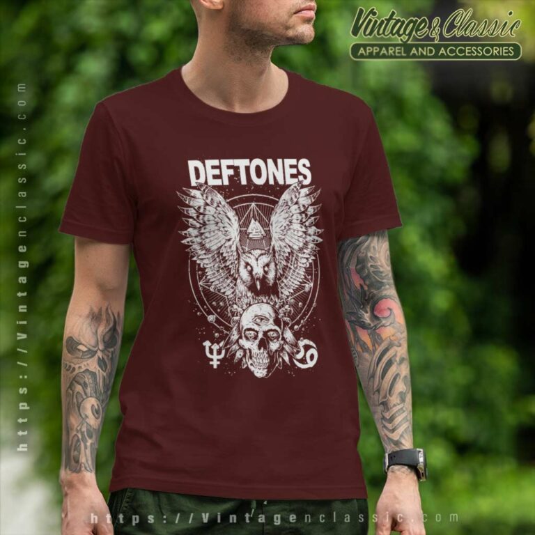 Deftones Owl And Skull T Shirt Deftones Owl And Skull T Shirt