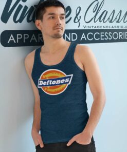 Deftones Rip Off Dickies Logo Tank Top Racerback