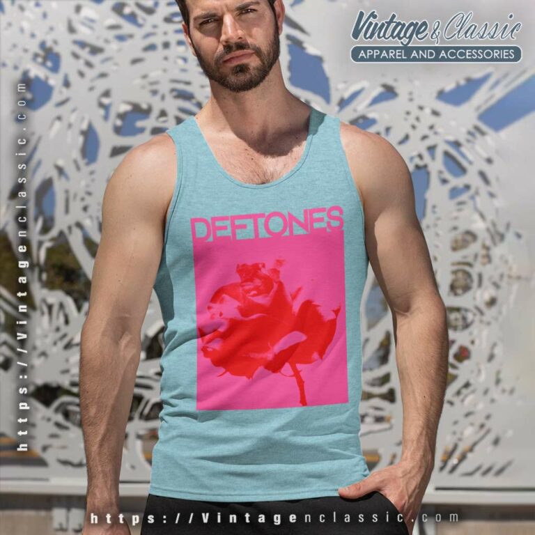Deftones Rose Tank Top Racerback Deftones Rose Tank Top Racerback