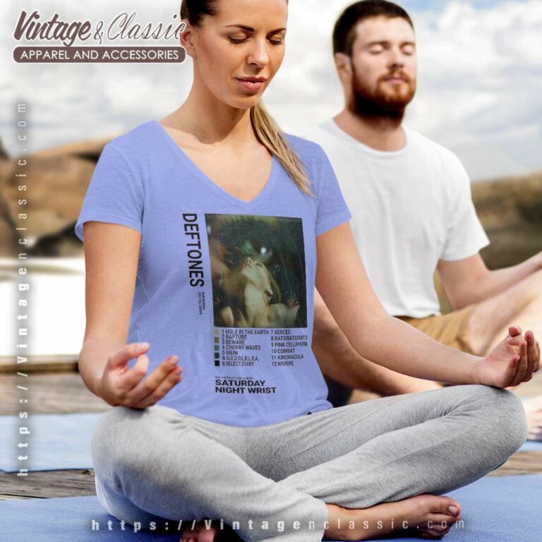 Deftones Saturday Night Wrist V Neck TShirt Deftones Saturday Night Wrist V Neck TShirt
