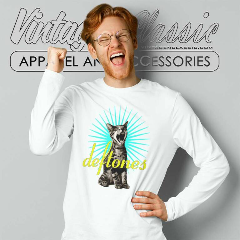 Deftones Screaming Cat Long Sleeve Tee Deftones Screaming Cat Long Sleeve Tee