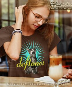 Deftones Screaming Cat Women TShirt