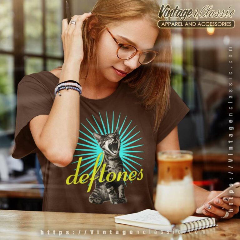 Deftones Screaming Cat Women TShirt Deftones Screaming Cat Women TShirt