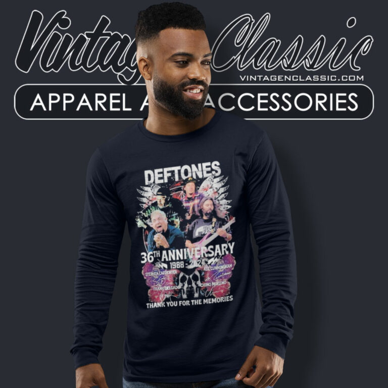 Deftones Shirt 36th Anniversary 1988 2024 Thank You For The Memories Signatures Long Sleeve Tee Deftones Shirt 36th Anniversary 1988 2024 Thank You For The Memories Signatures Long Sleeve Tee