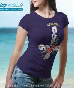 Deftones Shirt Floral Upside Down Cross Women TShirt