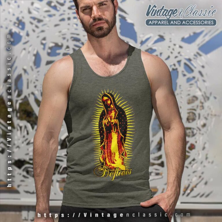 Deftones Virgin Mary Tank Top Racerback Deftones Virgin Mary Tank Top Racerback