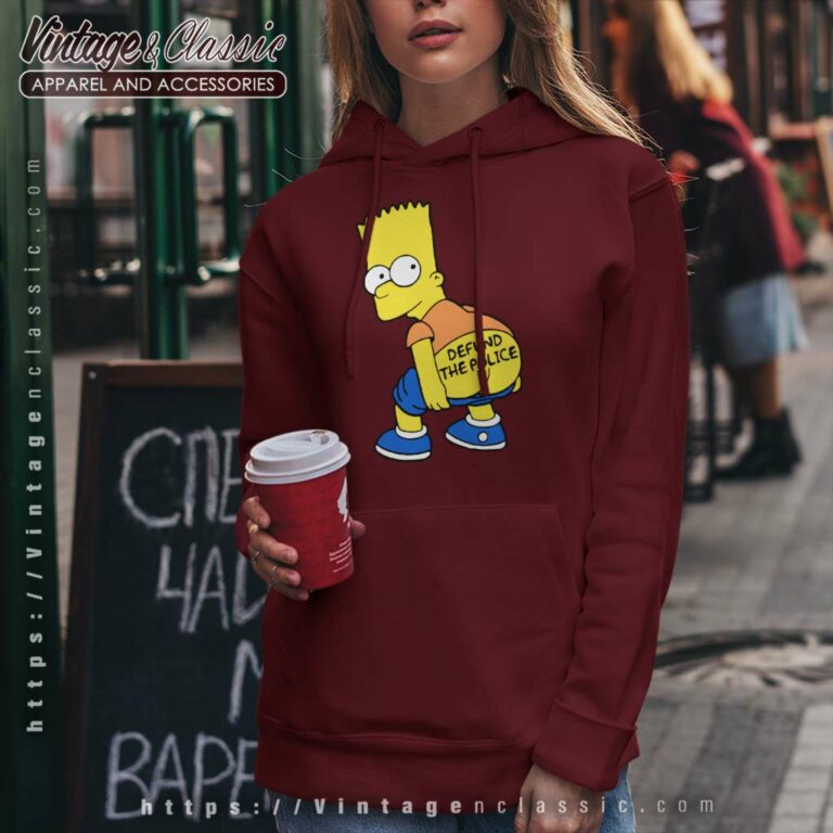 Defund The Police Bart Simpson Hoodie Defund The Police Bart Simpson Hoodie