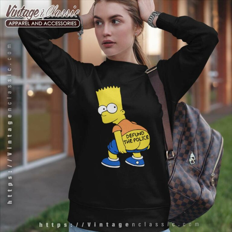 Defund The Police Bart Simpson Sweatshirt Defund The Police Bart Simpson Sweatshirt