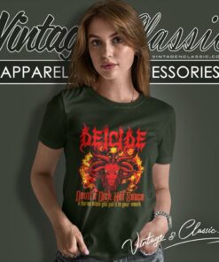 Deicide Shirt Devils Dick Hot Sauce 6 Deicide Shirt Devils Dick Hot Sauce Women T Shirt