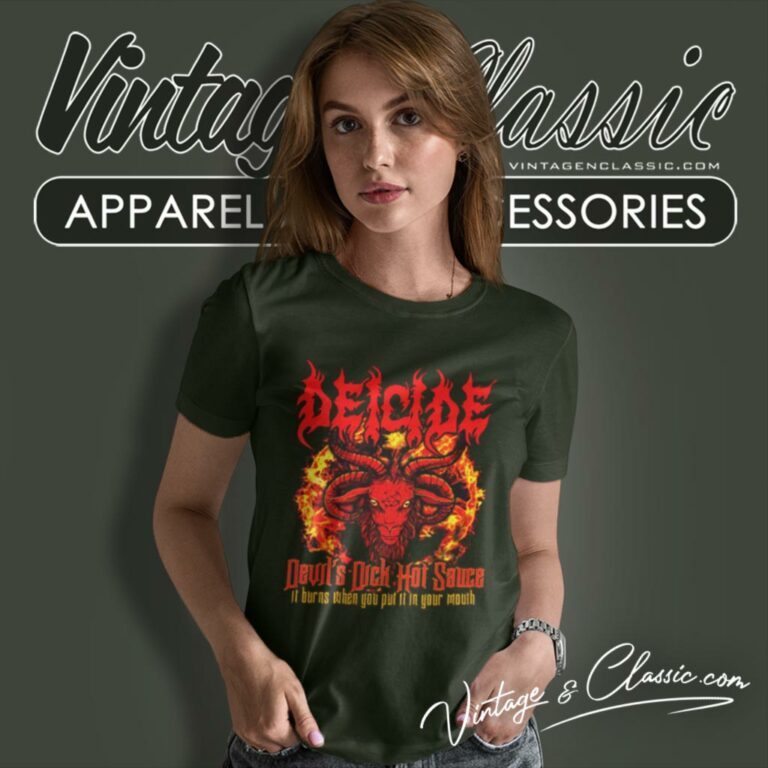 Deicide Shirt Devils Dick Hot Sauce Women T Shirt Deicide Shirt Devils Dick Hot Sauce Women T Shirt