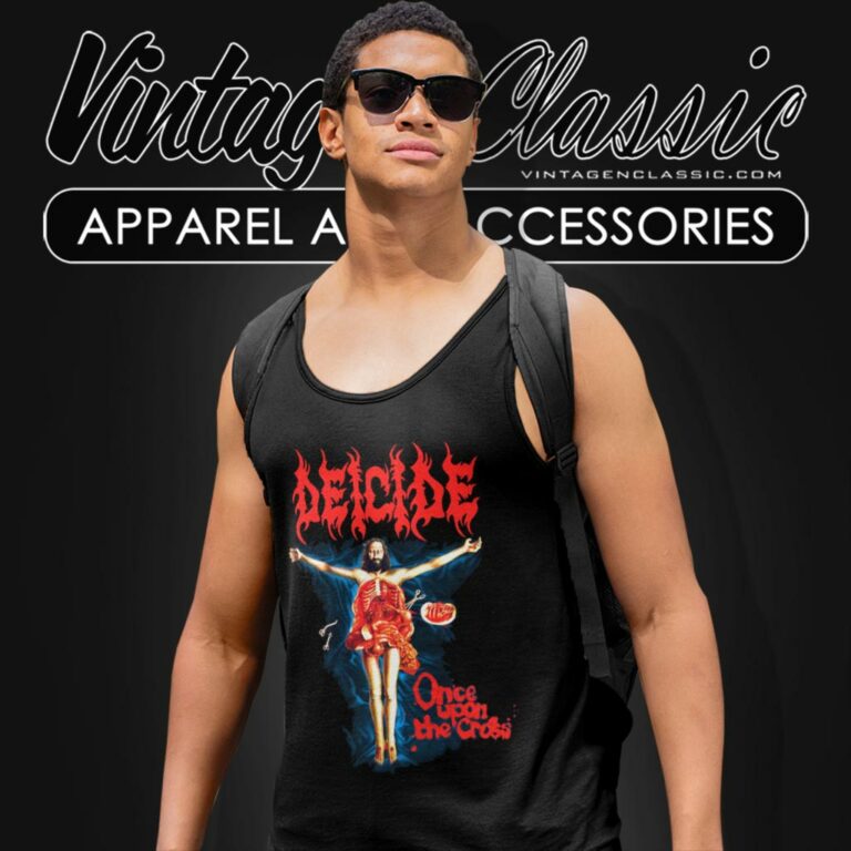 Deicide Shirt Uncensored Once Upon The Cross Tank Top Racerback Deicide Shirt Uncensored Once Upon The Cross Tank Top Racerback