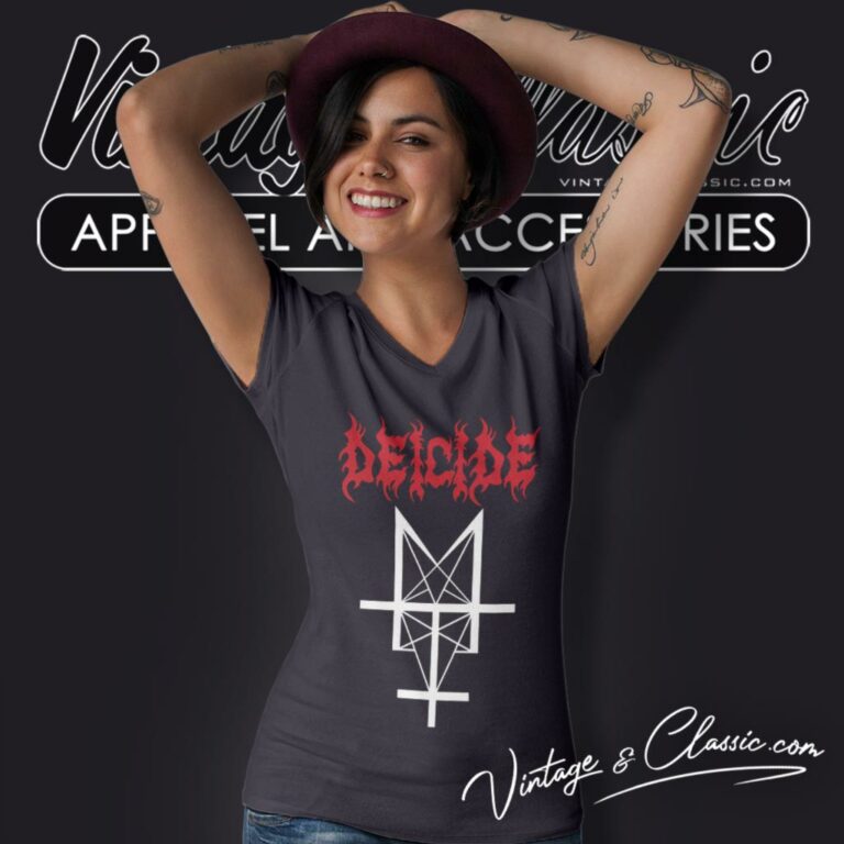 Deicide Trifixion V Neck TShirt Deicide Trifixion V Neck TShirt