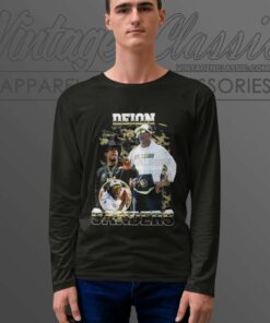 Deion Sanders Coach Prime We Coming Colorado Football Fan Long Sleeve Tee