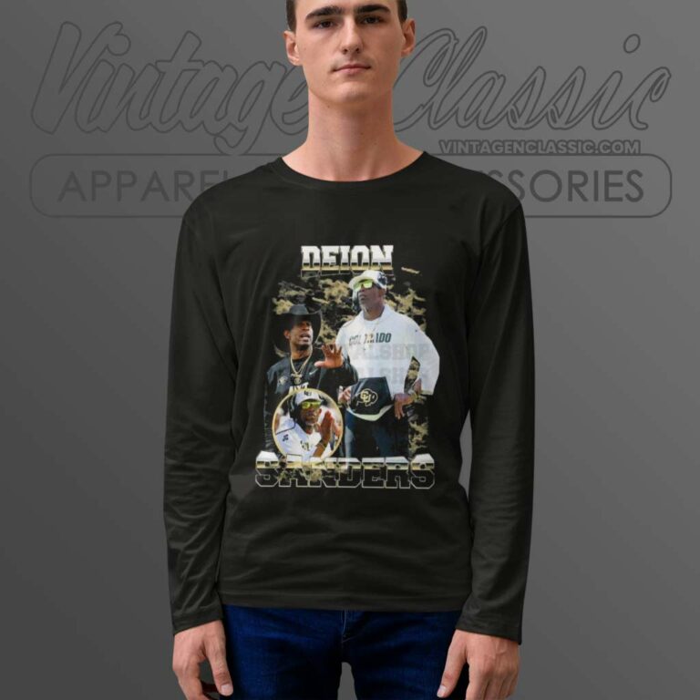 Deion Sanders Coach Prime We Coming Colorado Football Fan Long Sleeve Tee Deion Sanders Coach Prime We Coming Colorado Football Fan Long Sleeve Tee