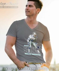 Deion Sanders Dallas Cowboys V Neck TShirt