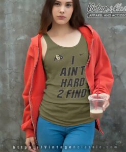 Deion Sanders I Aint Hard 2 Find Nike Colorado Buffaloes Tank Top Racerback