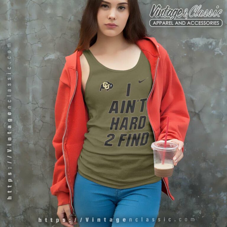 Deion Sanders I Aint Hard 2 Find Nike Colorado Buffaloes Tank Top Racerback Deion Sanders I Aint Hard 2 Find Nike Colorado Buffaloes Tank Top Racerback