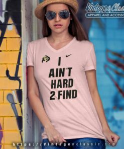 Deion Sanders I Aint Hard 2 Find Nike Colorado Buffaloes V Neck TShirt