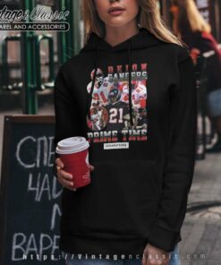 Deion Sanders Prime Time T shirt Tyrann Mathieu Wearing Hoodie