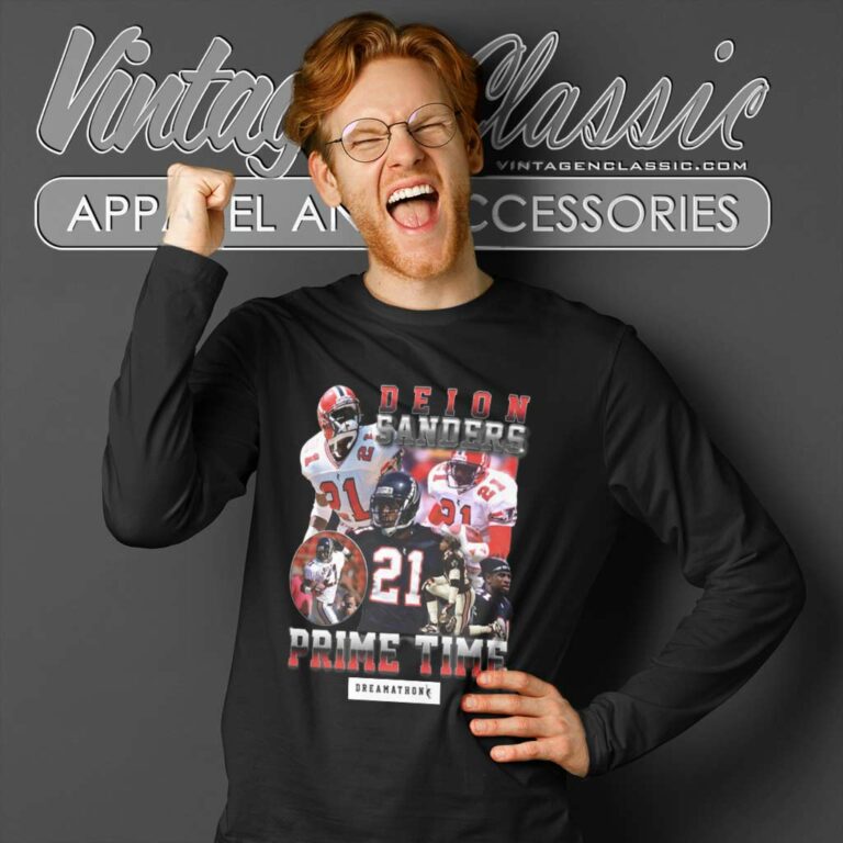 Deion Sanders Prime Time T shirt Tyrann Mathieu Wearing Long Sleeve Tee Deion Sanders Prime Time T shirt Tyrann Mathieu Wearing Long Sleeve Tee