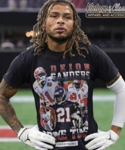 Deion Sanders Prime Time T shirt Tyrann Mathieu Wearing Unisex Tshirt