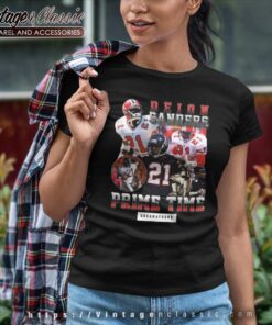 Deion Sanders Prime Time T shirt Tyrann Mathieu Wearing Women TShirt