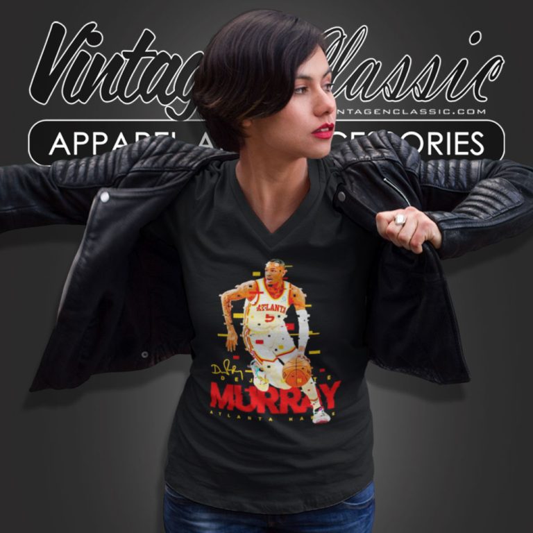 Dejounte Murray Atlanta Hawks Player V Neck TShirt Dejounte Murray Atlanta Hawks Player V Neck TShirt