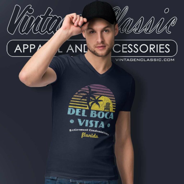 Del Boca Vista Florida V Neck TShirt Del Boca Vista Florida V Neck TShirt