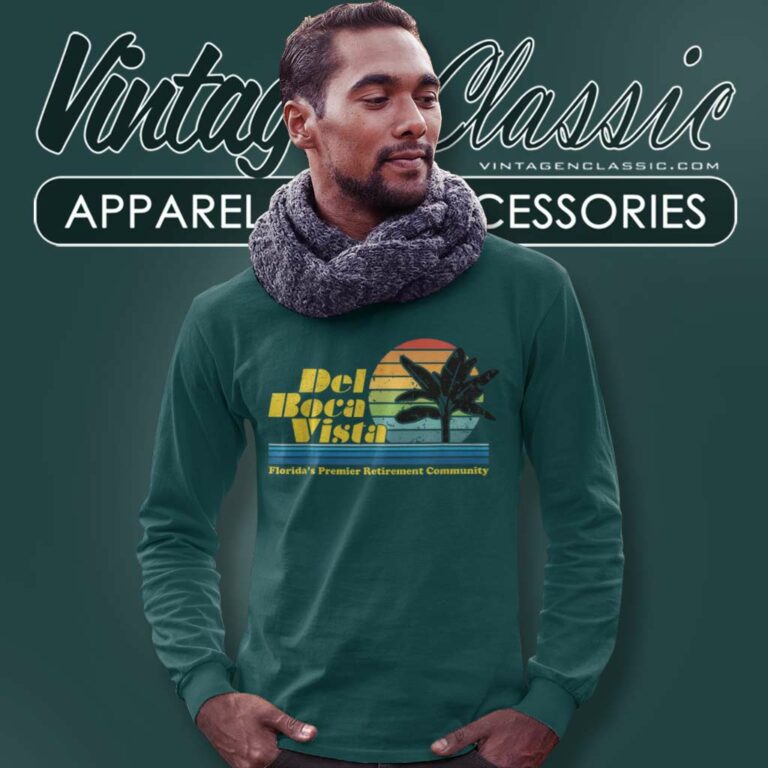 Del Boca Vista Funny Retirement Community Long Sleeve Tee Del Boca Vista Funny Retirement Community Long Sleeve Tee