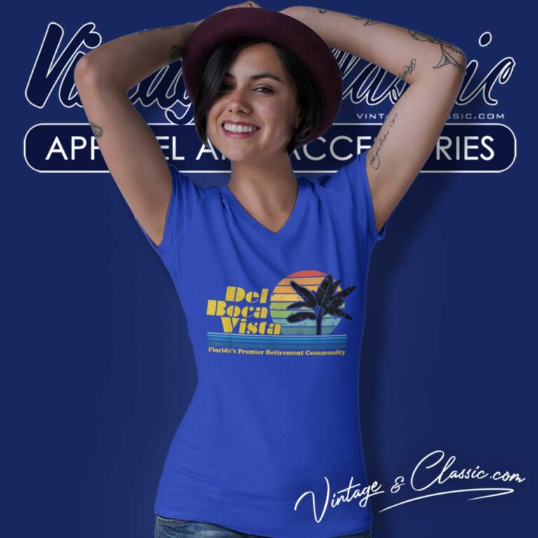 Del Boca Vista Funny Retirement Community V Neck TShirt Del Boca Vista Funny Retirement Community V Neck TShirt