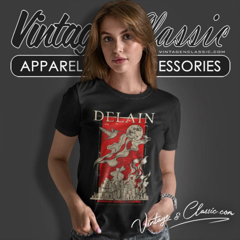 Delain Burning City Women T Shirt Delain Burning City Women T Shirt