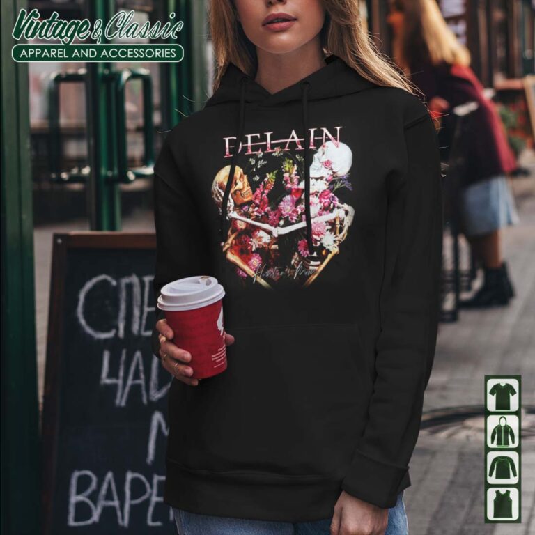 Delain Hunters Moon Album Cover Art Hoodie Delain Hunters Moon Album Cover Art Hoodie