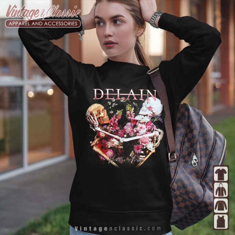 Delain Hunters Moon Album Cover Art Sweatshirt Delain Hunters Moon Album Cover Art Sweatshirt