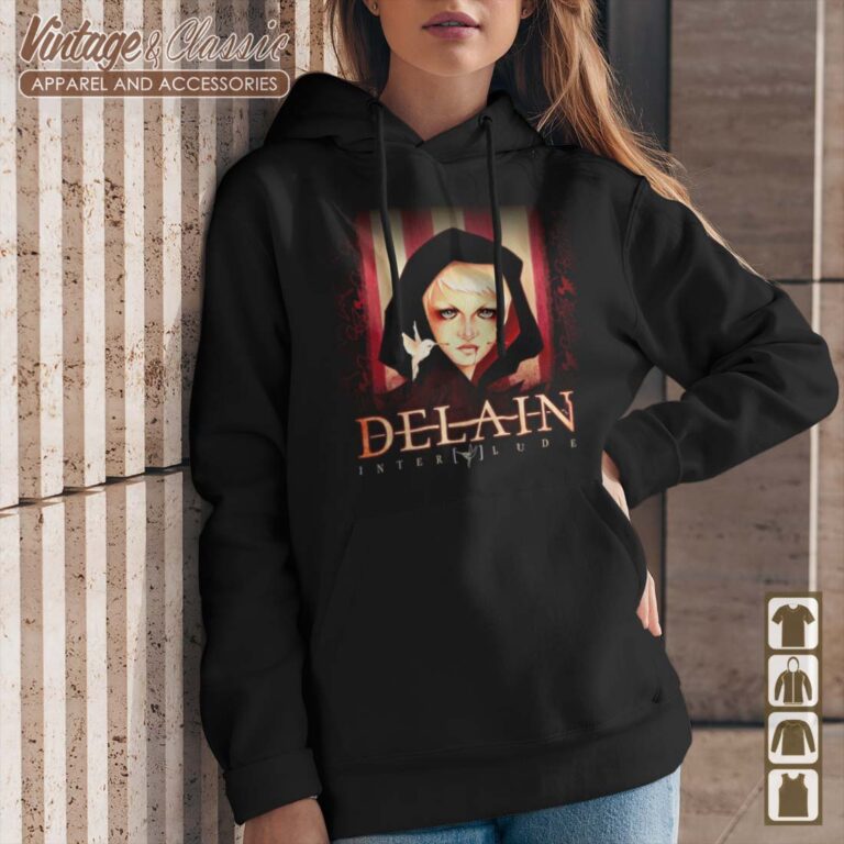 Delain Interlude Album Cover Art Hoodie Delain Interlude Album Cover Art Hoodie