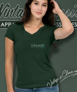 Delain Ludovico Cioffi Art Shirt Artwork On Back V Neck TShirt