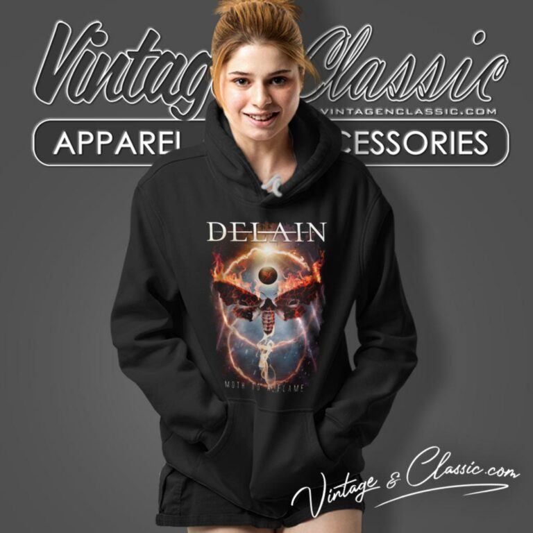 Delain Moth To A Flame Hoodie Delain Moth To A Flame Hoodie