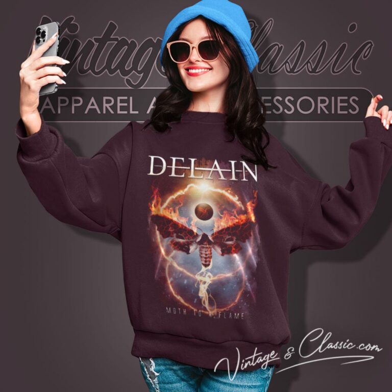 Delain Moth To A Flame Sweatshirt Delain Moth To A Flame Sweatshirt