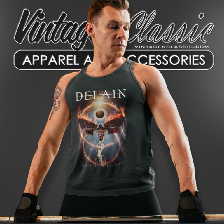 Delain Moth To A Flame Tank Top Racerback Delain Moth To A Flame Tank Top Racerback