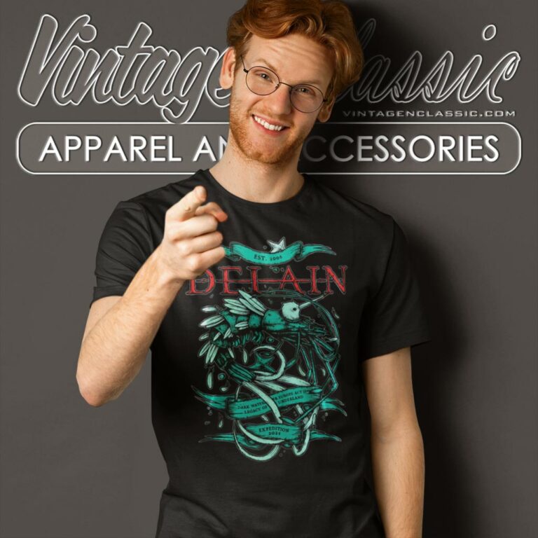 Delain Prawn Europe Tour 2024 T Shirt Delain Prawn Europe Tour 2024 T Shirt