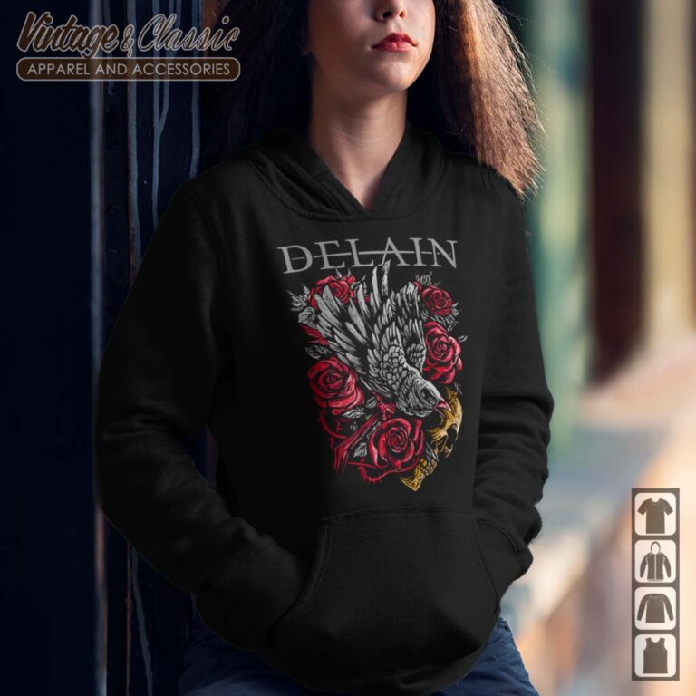 Delain Raven Hoodie Delain Raven Hoodie