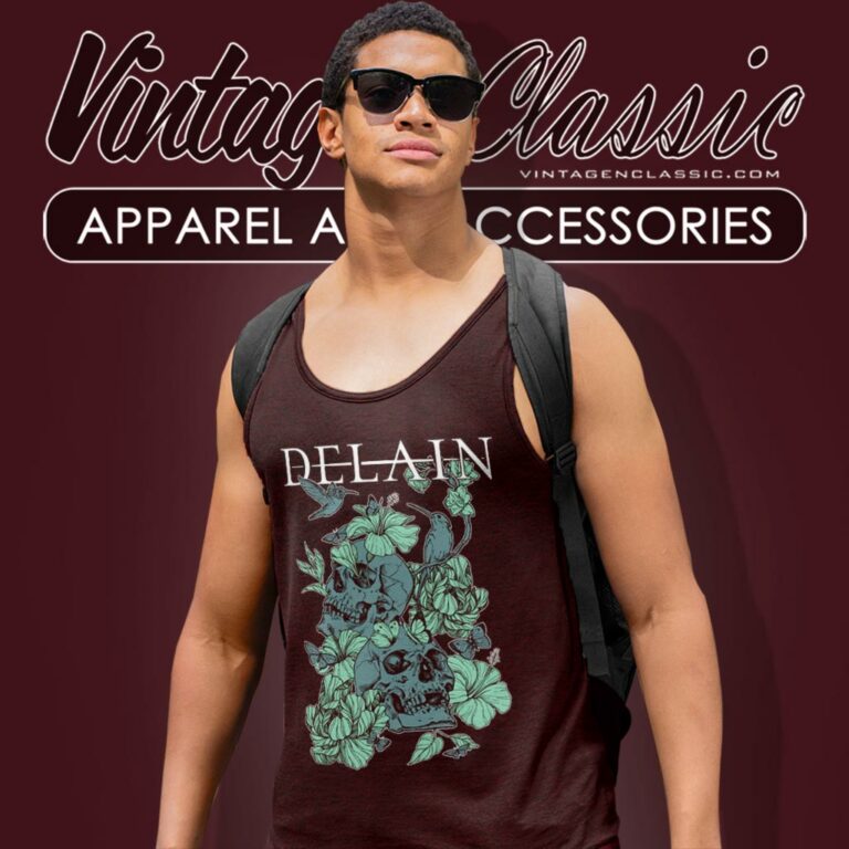 Delain Shirt Skulls Europe Tour 2023 Tank Top Racerback Delain Shirt Skulls Europe Tour 2023 Tank Top Racerback
