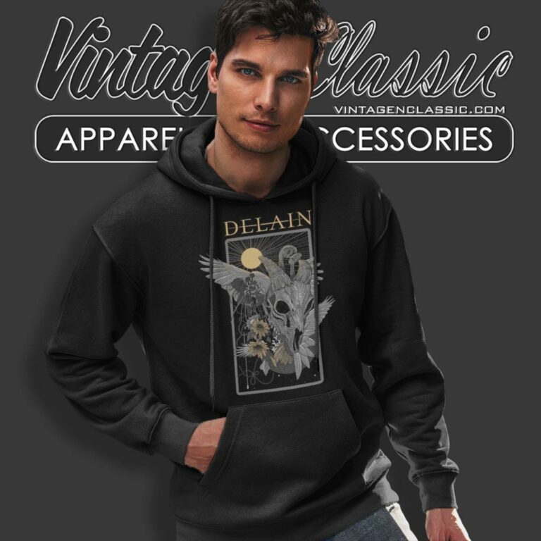 Delain Skullflower Hoodie Delain Skullflower Hoodie