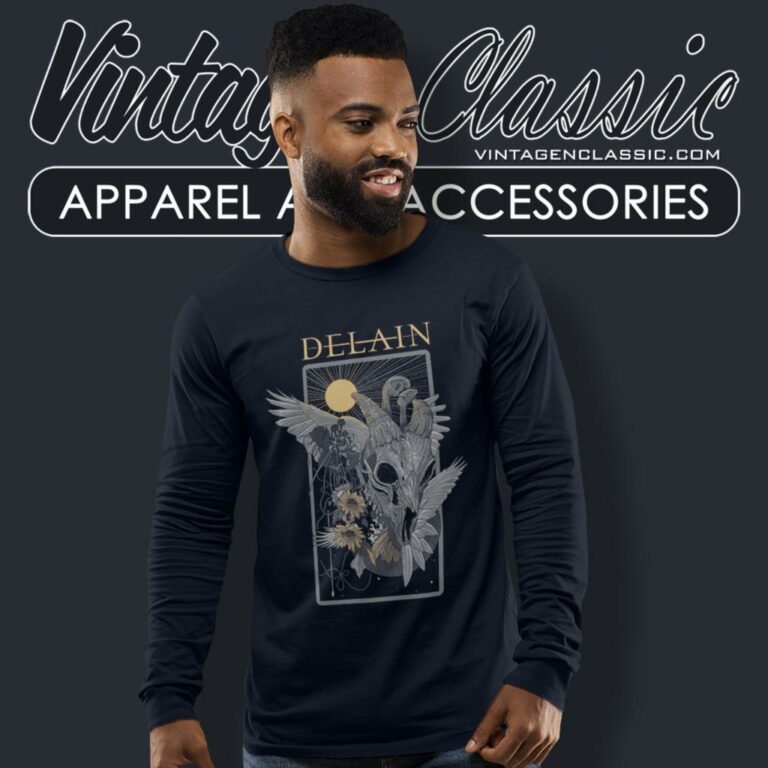 Delain Skullflower Long Sleeve Tee Delain Skullflower Long Sleeve Tee