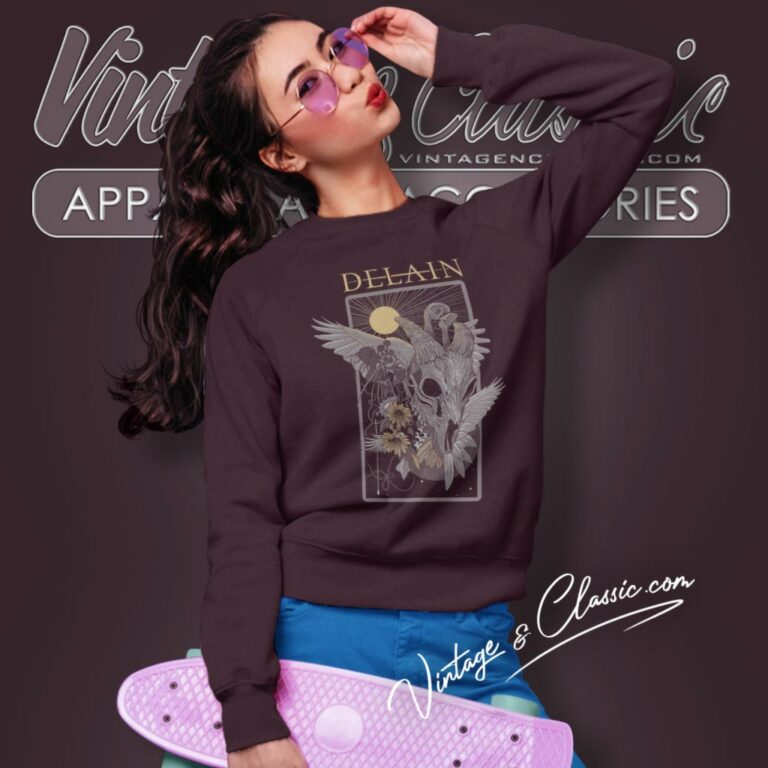 Delain Skullflower Sweatshirt Delain Skullflower Sweatshirt