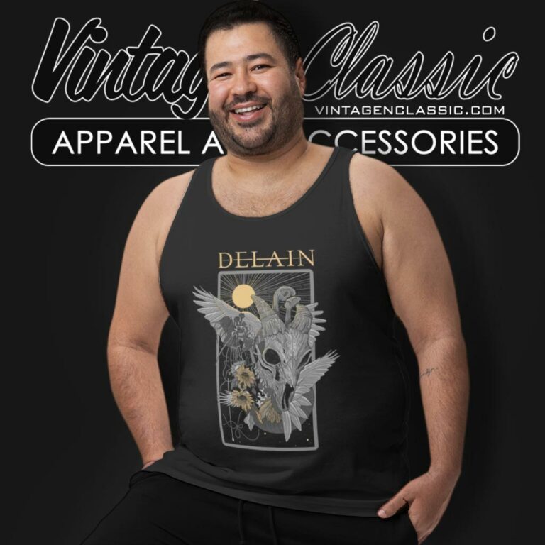 Delain Skullflower Tank Top Racerback Delain Skullflower Tank Top Racerback