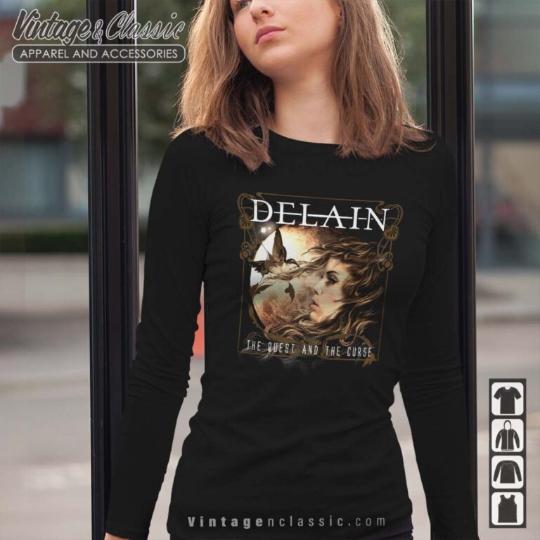 Delain The Quest And The Curse Single Cover Art Tshirt Delain The Quest And The Curse Single Cover Art Tshirt