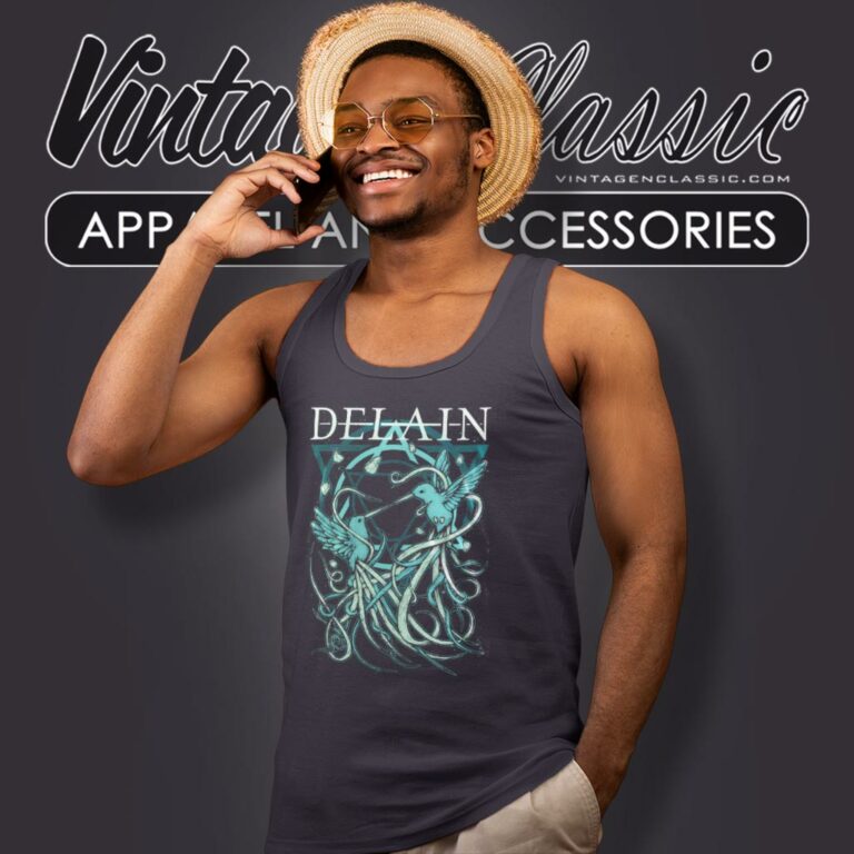 Delain Twin Birds Tank Top Racerback Delain Twin Birds Tank Top Racerback