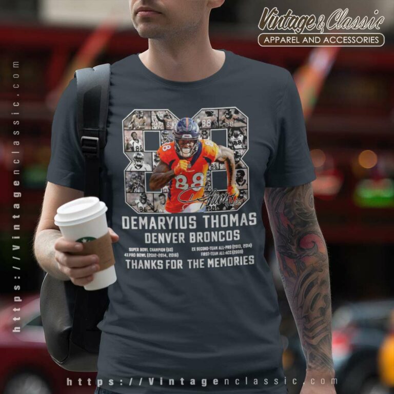 Demaryius Thomas Denver Broncos Thank You For The Memories T Shirt Demaryius Thomas Denver Broncos Thank You For The Memories T Shirt