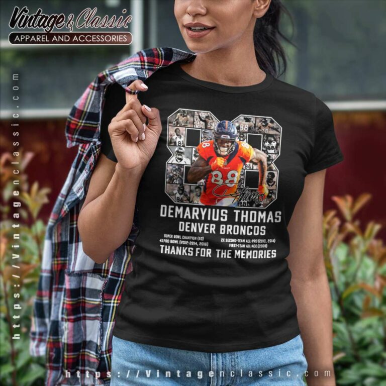 Demaryius Thomas Denver Broncos Thank You For The Memories Women TShirt Demaryius Thomas Denver Broncos Thank You For The Memories Women TShirt