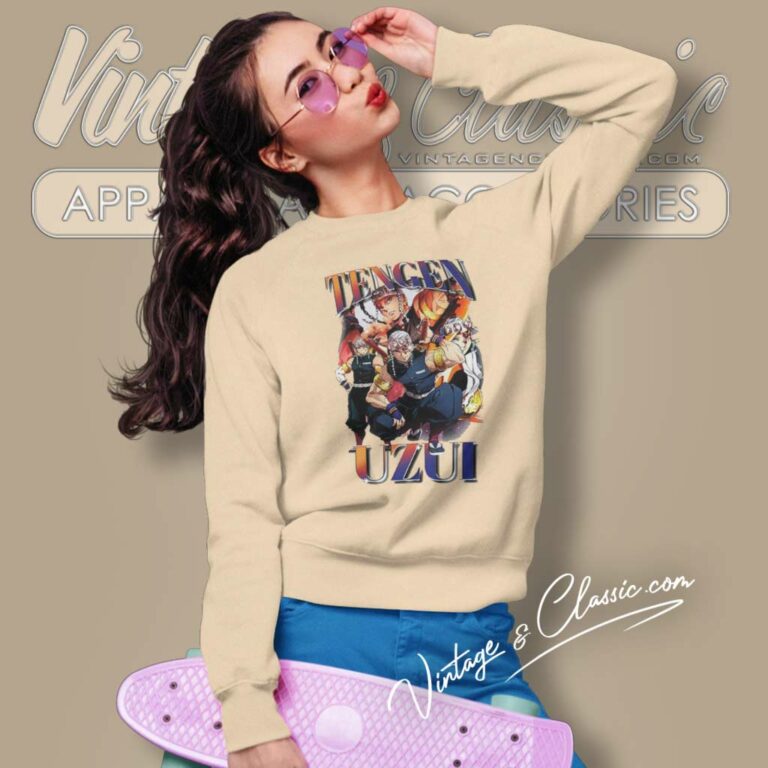 Demon Slayer Shirt Tengen Uzui Anime Sweatshirt Demon Slayer Shirt Tengen Uzui Anime Sweatshirt